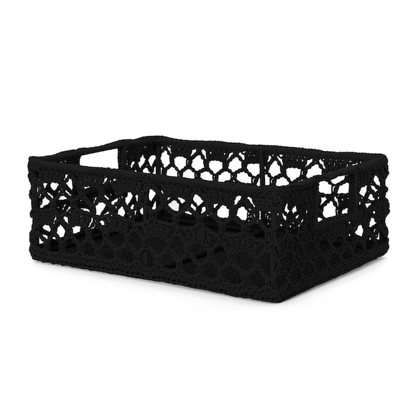 Heritage Lace Mode Crochet BasketGray12 x 9 x 5 in. MC-1120GY - main